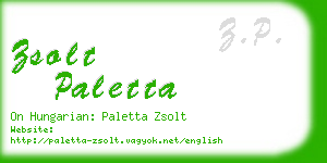 zsolt paletta business card